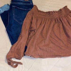 ❄️3/$15 SALE: Free People Striped Crop top